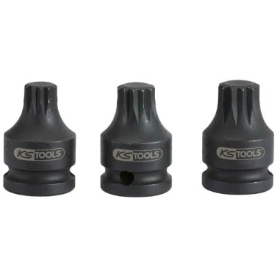 Immagine di KS TOOLS 515.1171 Chiave a bussola 45 M14 12,5 (1/2&quot;) Multidentata esterna, Poligonale incassata
