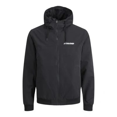 Immagine di Jack &amp; Jones Jjerush Blocking HOOD Giacca leggera, Uomo, Taglia: Small, Black