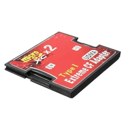 Immagine di KALEA INFORMATIQUE Adattatore per 2 schede MicroSD MicroSDHC MicroSDXC 3.0 a Compact Flash CF I Capacità 128 GB