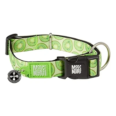 Immagine di Max &amp; Molly Collare per cani e cuccioli con fibbia elettrica, stile divertente di taglia piccola, media grande, impermeabile, confortevole, regolabile, include codice QR Gotcha