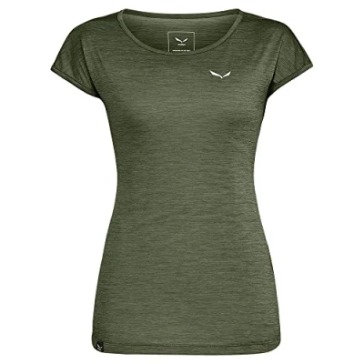 Immagine di Salewa PUEZ melange DRY TEE Tshirt sport, Donna, Taglia: 44, Dark olive