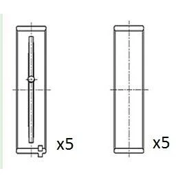 Immagine di FAI AutoParts BM1019 STD Cuscinetto albero a gomito PEUGEOT: 207 Hatchback, 5008 I, Partner II Tepee, CITROËN: C3 Picasso, II, C4 I Hatchback