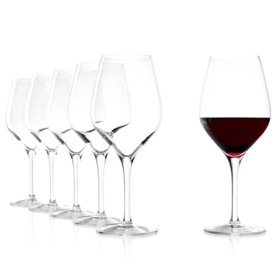 Immagine di Calici per vino rosso Stölzle Lausitz Exquisit, 480 ml, servizio da 6, lavabili in lavastoviglie: bicchieri universali vini rossi ottenuti numerose varietà d’uva, lavorazione pregiata