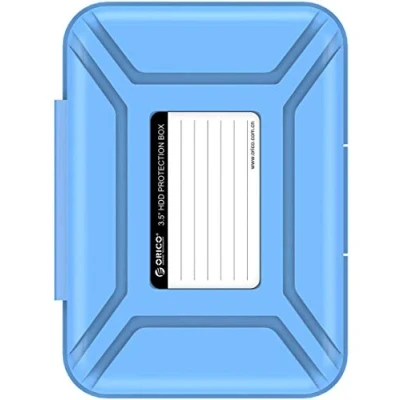 Immagine di ORICO Custodia Protettiva/Custodia Rigida Portatile da 3,5 Pollici per Hard Disk (HDD) SSD (PHX35) Blu