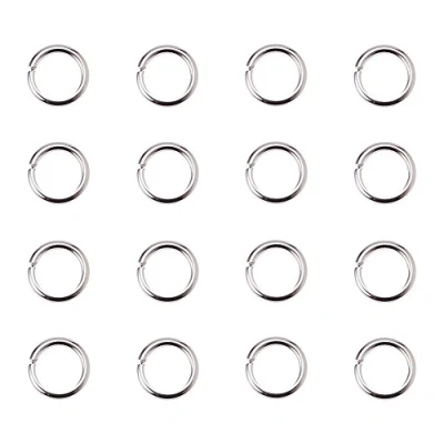 Immagine di PH PandaHall 400pz Anellini Aperti per Bigiotteria in Acciaio, 7mm Anelli a Molla Argento Aperto Orecchini Bracciali Gioielli Fai Da Te