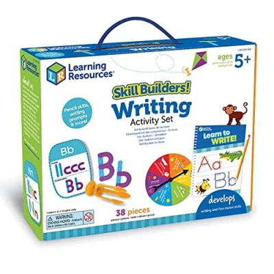 Immagine di Learning Resources Skill Builders Set di attività, Esercizio Impugnatura della Matita, Composizione Lettere, Scrittura, dai 5 Anni in avanti, 38 Pezzi, Multicolore, LSP1247 UK