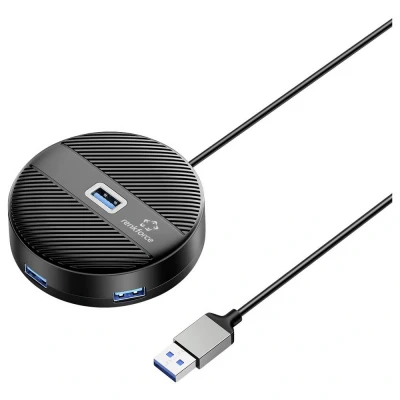 Immagine di Renkforce RF USBH 400 4 Porte Hub USB 3.0 Nero (opaco)