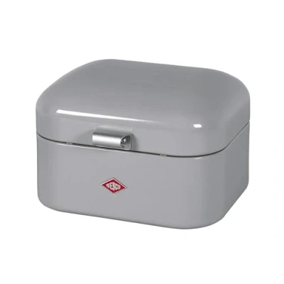 Immagine di Wesco 235 101 76 Single Grandy Portapane in Acciaio Verniciato a Polvere, Misure 21,5 x 28 17 cm, Colore: Grigio