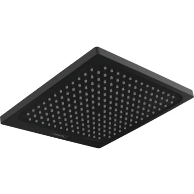 Immagine di hansgrohe Crometta E soffione doccia, dimensioni 240mm, a pioggia per montaggio parete o soffitto con 1 tipo di getto, nero opaco