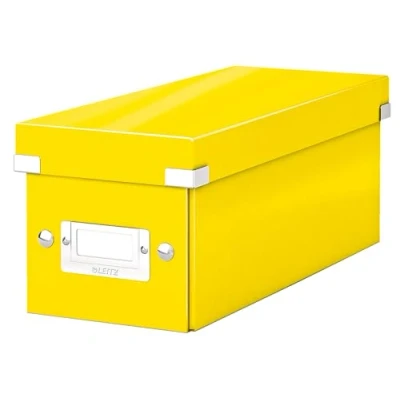 Immagine di Leitz Click &amp; Store WOW Scatola Archivio CD, per e Organizzazione di Adatta a Casa Ufficio, Giallo, 60410016