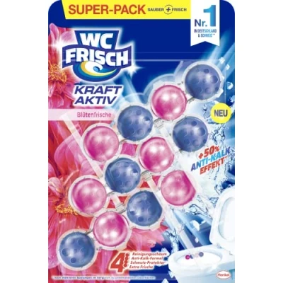 Immagine di detergente per WC fresco e attivo (150 g), la pulizia ad ogni risciacquo, pietre profumate un profumo duraturo, effetto anticalcare