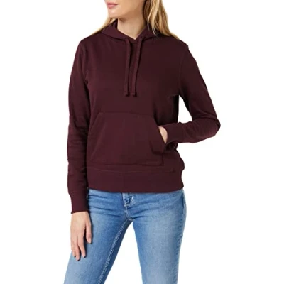 Immagine di Amazon Essentials Felpa con Cappuccio in Pile (Taglie Forti Disponibili) Donna, Bordeaux, XS