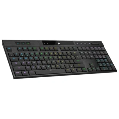 Immagine di CORSAIR K100 AIR WIRELESS RGB Keyboard Mandeacutercanico da gioco Ultra Sottile CHERRY MX Interruttori Touch e Masterizzatore Basso Profilo Bluetooth Compatibile iCUE PC Mac PS5 PS4 Xbox AZERTY
