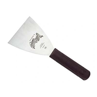 Immagine di Mercer Culinary M18270 Hell&#039;s Handle Raschietto per griglia, 10,16 x 11,43 cm, in acciaio INOX