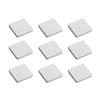 Immagine di Metafranc 645706 cuscinetti autoadesivi per mobili, colore bianco, confezione da 9, ammortizzanti e silenziosi, delicati, in EVA, proteggere il pavimento, 28 x mm (9 Stück)