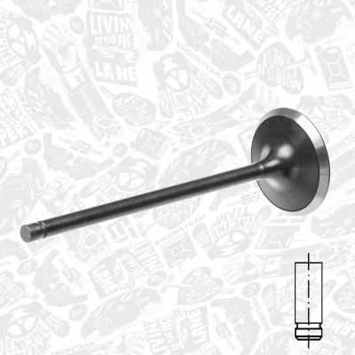 Immagine di ET ENGINETEAM VI0069 Valvola aspirazione 35,7mm Lato DAEWOO: Matiz Van, I Hatchback, CHEVROLET: