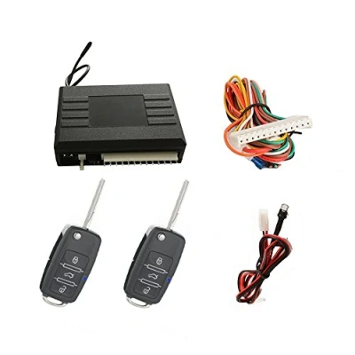 Immagine di Telecomando senza fili per chiusura centralizzata, originale, universale, con 2 trasmettitori radio in acciaio inox