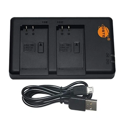 Immagine di DSTE MH 27 31 Batteria USB Dual Quick Caricatore Compatibile per EN EL20,EN EL22,EN EL24,Coolpix A,Nikon 1 J2,Nikon J3,Nikon AW1,Nikon S1,Nikon V3,Nikon J4,Nikon S2,Nikon J5