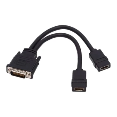 Immagine di chenyang DMS 59Pin 1 a 2 HDMI 1.4 Splitter Cavo di prolunga per PC Scheda grafica