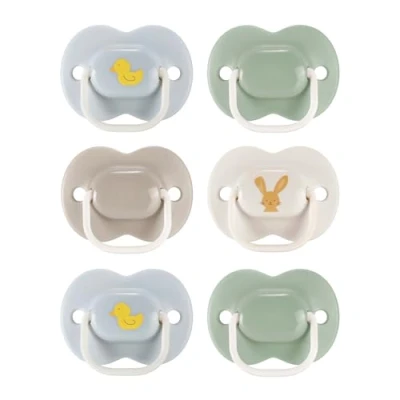 Immagine di Tommee Tippee Anytime Ciuccio opaco, 6 18 mesi, confezione simmetrica, senza BPA, colore: blu/verde/marrone, da
