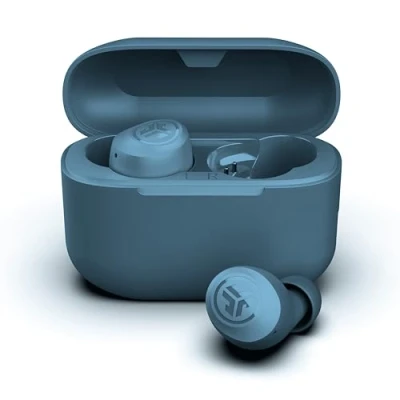 Immagine di JLab Go Air Pop+ Cuffie Bluetooth In Ear Piccole, Auricolari Senza Fili, 35H+ di Autonomia, IP55 True Wireless Earbuds con Microfono, Applicazione, Dual Connect, Custodia Ricarica, Blu Navy