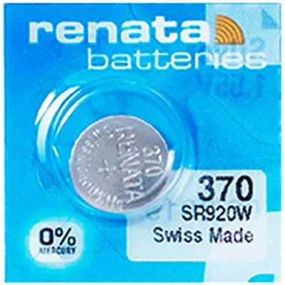 Immagine di Batteria Renata 370 SR920W, 1,55 V, made in Switzerland, colore argento