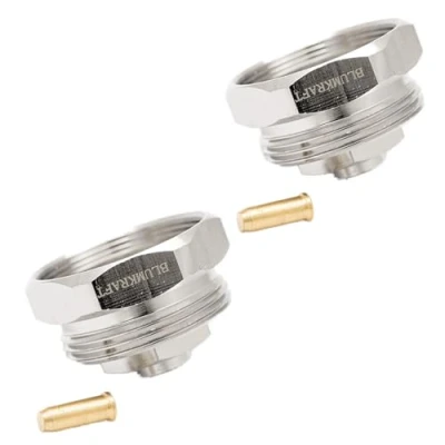 Immagine di BLUMKRAFT Set di 2 adattatori per radiatori M30 x 1.0, filettatura fine a 1,5, termostato/testa termostatica (M30 1,0 1,5)
