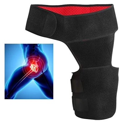 Immagine di supporto per compressione regolabile inguine avvolgere le anche anca sollievo dal dolore tendine del ginocchio sciatica uomo e donna coscia, recup
