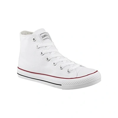 Immagine di Elara Sneaker Unisex Sport High Top Scarpe da Ginnastica Chunkyrayan Bianco 014 A 40 Weiss