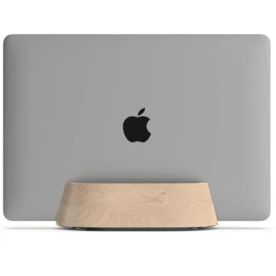 Immagine di HumanCentric supporto verticale per computer portatile, regolabile e Dock, portatile MacBook Pro altri da 0,5&quot; a 1,5&quot; scrivania in legno di noce nero