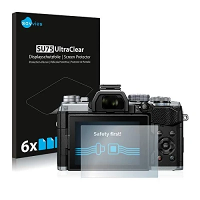 Immagine di savvies (6 Pezzi Pellicola Protettiva per Olympus OM D E M5 Mark III Protezione Schermo Trasparente