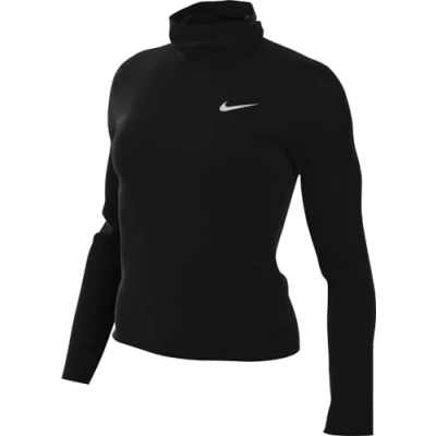 Immagine di Nike Performance Swift Elemnt Maglietta a manica lunga, Donna, Taglia: Medium, Black