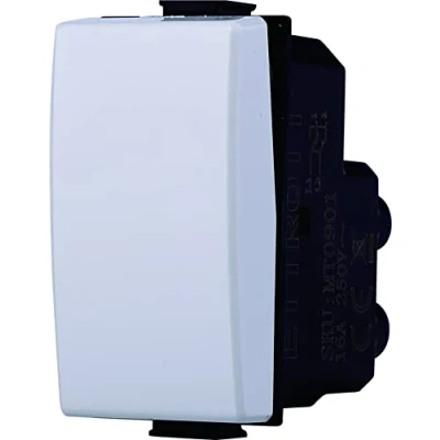 Immagine di Deviatore Unipolare 1P 16A, Compatibile Con Bticino Matix, Da 1 Posto Modulo (1)