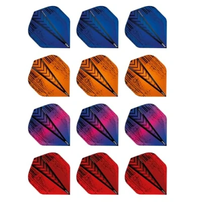 Immagine di RED DRAGON Hardcore Treads Pacchetto di Selezione Voli Dardo Standard Spessore Extra 4 Set per Confezione (12 Dart in Totale)