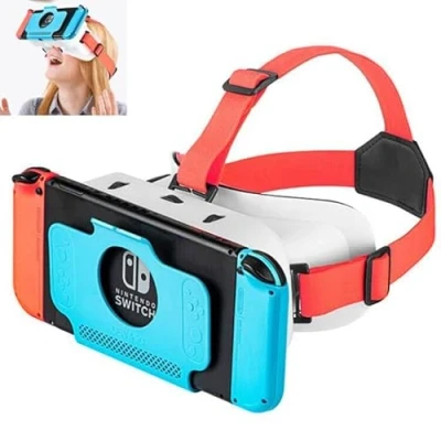 Immagine di Fenmaru Occhiali VR compatibile con Nintendo Switch Modello OLED/Nintendo 3D DEVASO Labo