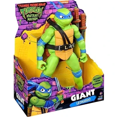 Immagine di Teenage Mutant Ninja Turtles 83401CO Mayhem Giant Leonardo Action figure da 30,5 cm, ragazzi dai 4 ai 7 anni e fan TMNT, colore: nero