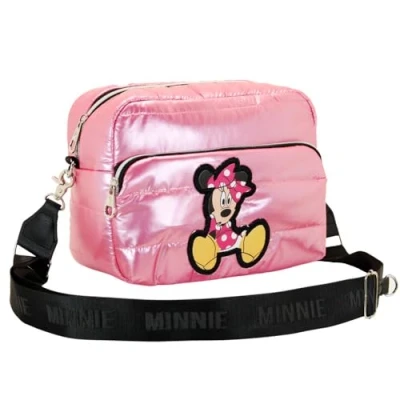 Immagine di Karactermania Minnie Mouse Ibiscuit Padding Borsa a tracolla per bambini, Taglia: One Size, Rosa