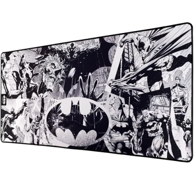 Immagine di Subsonic Tappetini Antiscivolo XXL 90 cm X 40 Batman con Finitura A Perline Licenza Ufficiale DC Comis PlayStation 4