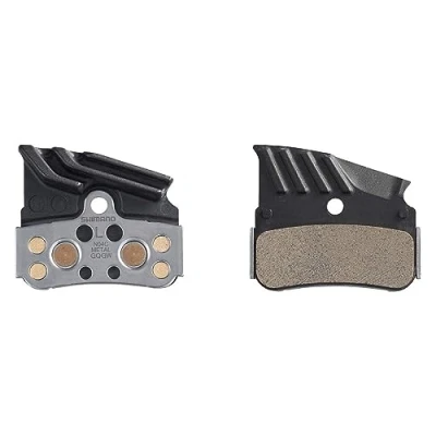 Immagine di SHIMANO N04c, (Xtr, Slx), Pastiglie Freno In Metallo Con Aletta Raffreddate Deore Unisex Adulto, Nero, Taglia unica