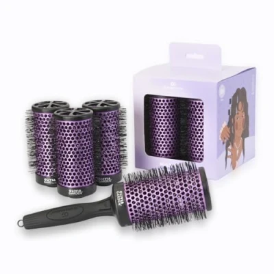 Immagine di Olivia Garden Multibrush Curlers Kit 4 Barilotti &amp; 1 Manico Rimovibile Dimensione 55 Perfetto per Ricci e Volume