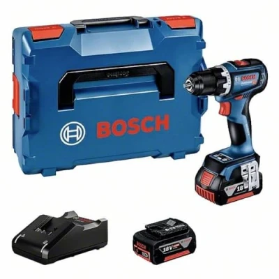 Immagine di Bosch Professional GSR 18V 90 C 06019K6004 Trapano avvitatore a batteria 18 V 4.0 Ah Li Ion incl. seconda batteria, caricabatterie, valigia