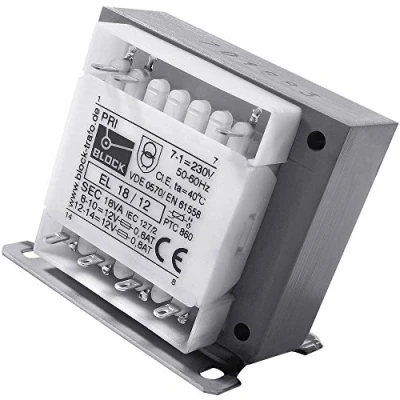 Immagine di Block EL 100/9 Trasformatore di comando, disolamento, sicurezza 1 x 230 V/AC 2 9 100 VA 5.56 A