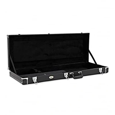 Immagine di gear4music Custodia Rigida per Chitarre Elettriche Chiudibile a Chiave con Fodera in Peluche