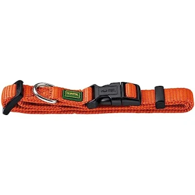 Immagine di HUNTER Vario Basic Collare per Cani, Robusto, Flessibile, Chiusura a Scatto, M/1,5, Arancione