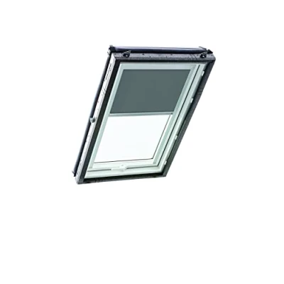 Immagine di Tenda a Rullo Roto ZRE per Finestre Tetti Diurna Binario di Guida Argento delle Serie Designo R4/R7 e Classic 43/73 con Dimensioni 094/098 09/09 Grigio Scuro