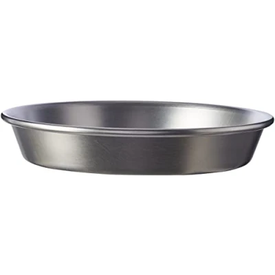 Immagine di Pentole Agnelli Linea Pasticceria e Pizza Tortiera Conica in Alluminio con Orlo (H 6 cm), Argento, 36 cm