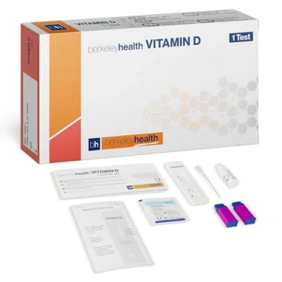 Immagine di Kit per l’autovalutazione della vitamina D di Berkeley Health Valuta i livelli nel sangue intero Veloce e preciso al 90% autovalutazione facile da utilizzare 1 test