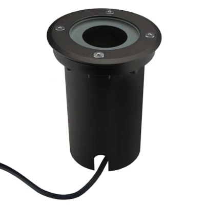 Immagine di Ledvion faretto da incasso rotondo a LED, in acciaio inox, IP67, cavo 1 m, GU10, LED per esterni, terrazze, pavimento, giardino