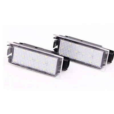 Immagine di FOLGEMIR 2 pz TOP Luci per targa a LED, bianco xeno, Canbus, CE, nessun messaggio di errore