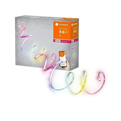 Immagine di LEDVANCE Strisce LED flessibili per interni con tecnologia Zigbee, 11Watt, 700lumen, luce bianca e colorata regolabile, durata fino a 20000h, controllabile tramite app, 2000K, protezione IP20